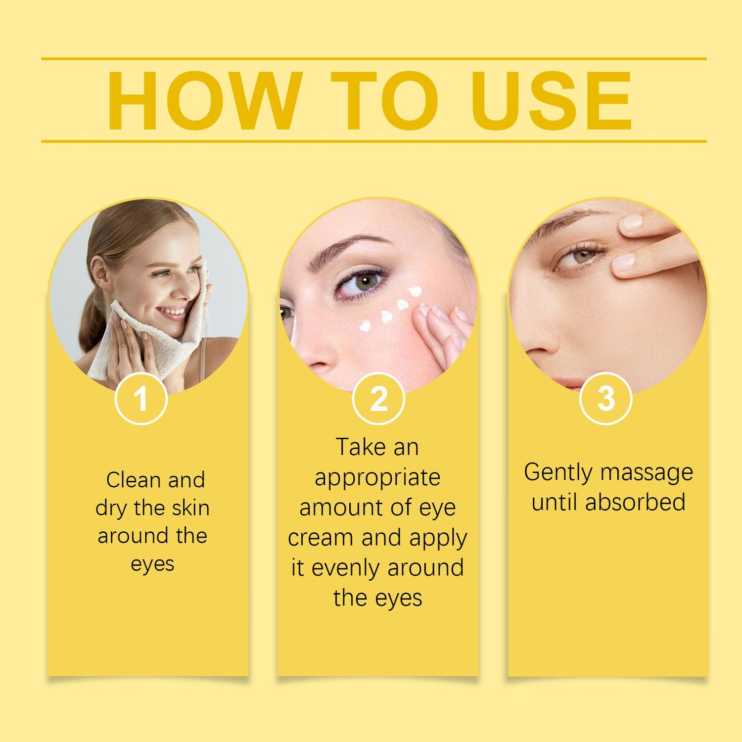 Moisturizing Eye Cream, Brightening And Nourishing The Skin Around The Eyes, Moisturizing And Moisturizing The Eyes Massage Eye Cream