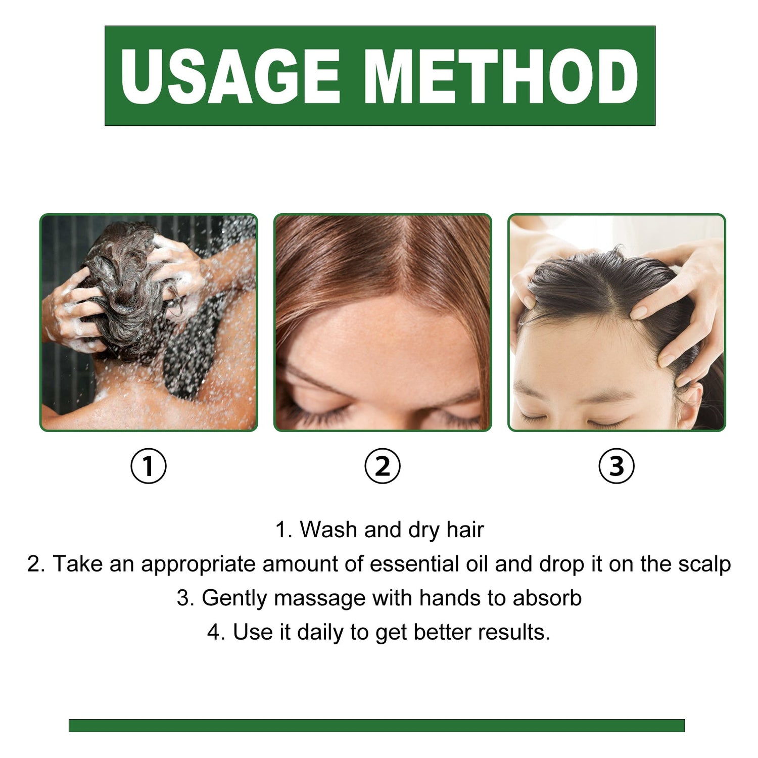 Rosemary Hair Care Essential Oil Repair Split End Dry Hair, Nourish And Smooth Hair Care Oil