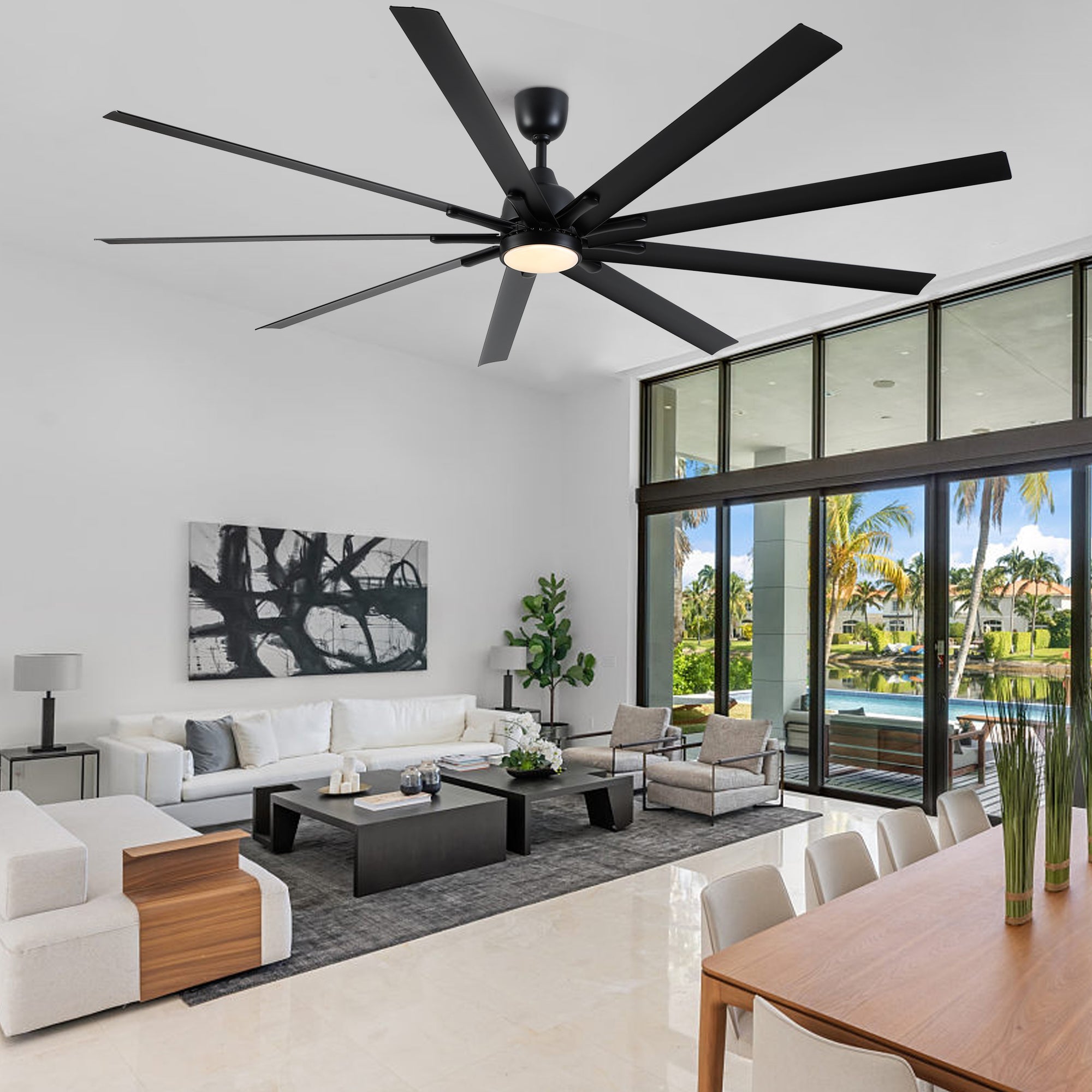 84-Inch Black Ceiling Fan Remote