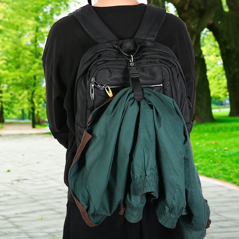 Portable Black Nylon Anti-Theft Luggage Strap, Bag Clip for Multi-Tool, Camping &amp; Hiking