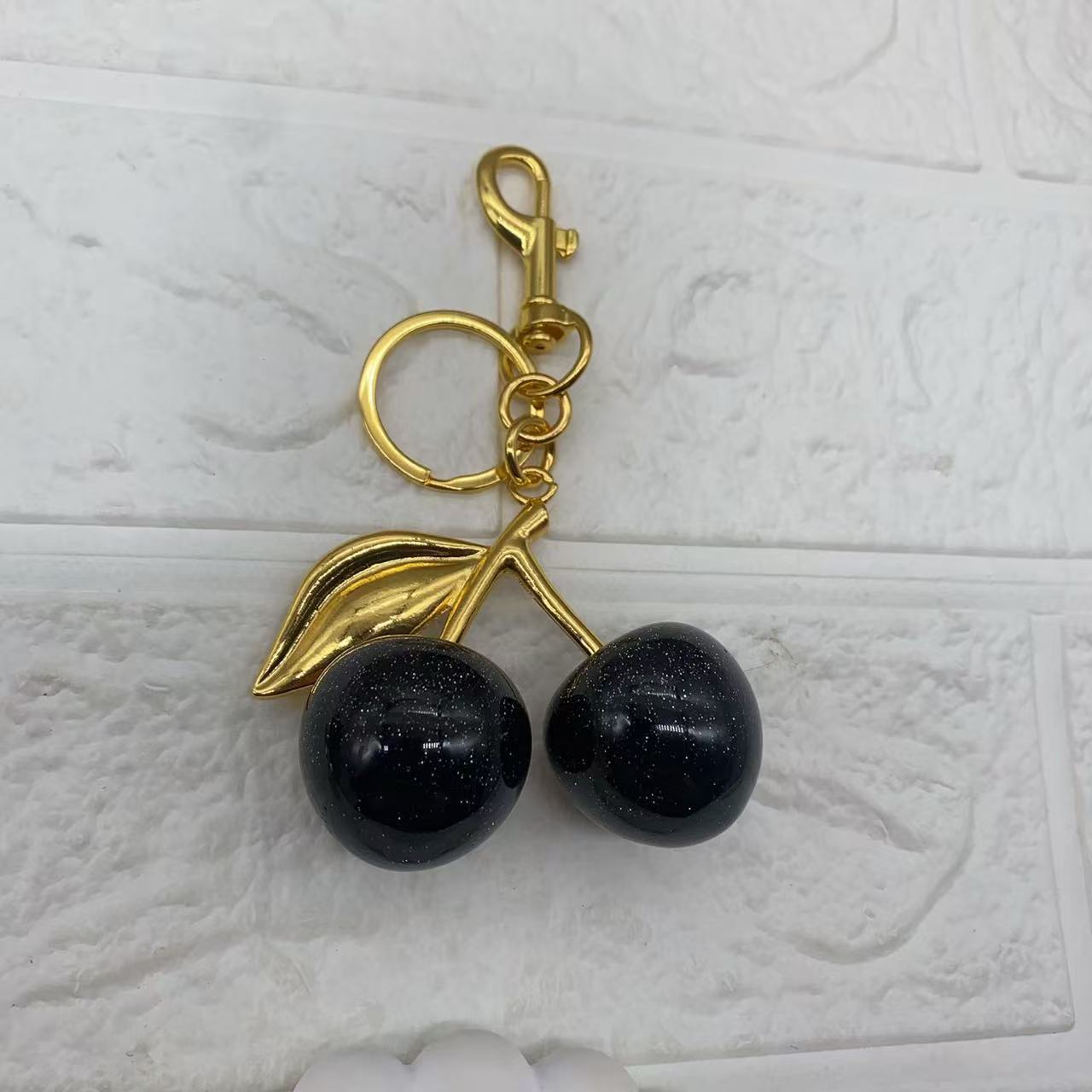 Cherry car keychain high-end women&