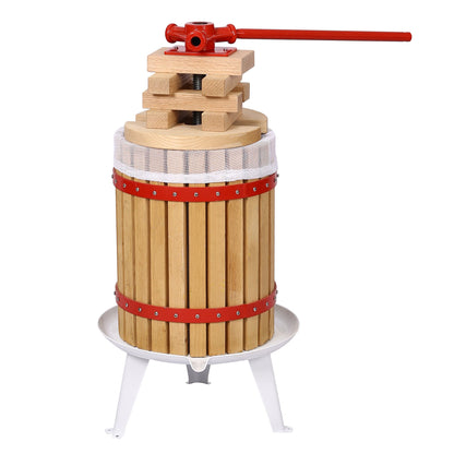 Fruit Wine Press and Crusher and Filter Bag,100% Nature Apple&amp;Grape&amp;Berries Crusher Manual Juice Maker for Kitchen