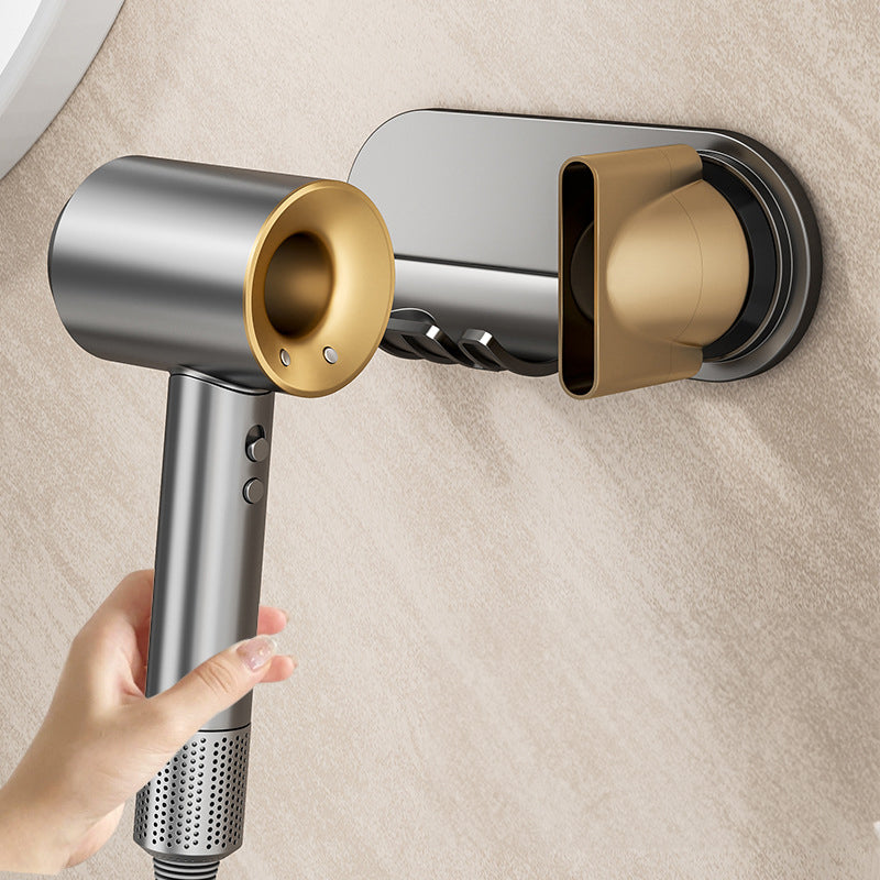 No - drill Magnetic Hair Dryer Wall Mount. Synthetic plastic, for Dyson/Leihen/Kexi. Colors: gray &amp; white