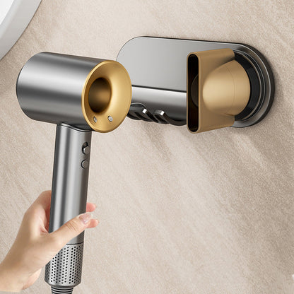 No - drill Magnetic Hair Dryer Wall Mount. Synthetic plastic, for Dyson/Leihen/Kexi. Colors: gray &amp; white