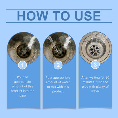 Pipe Dredge Cleaning Agent, Kitchen Toilet Sewer Clogged Dredge Drainage Pipe Clean And Decontaminate