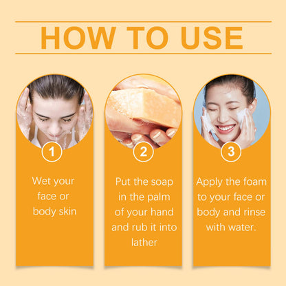 Turmeric &amp; Kojic Soap, Gentle Cleansing Skin Moisturizing Facial Body Care Soap