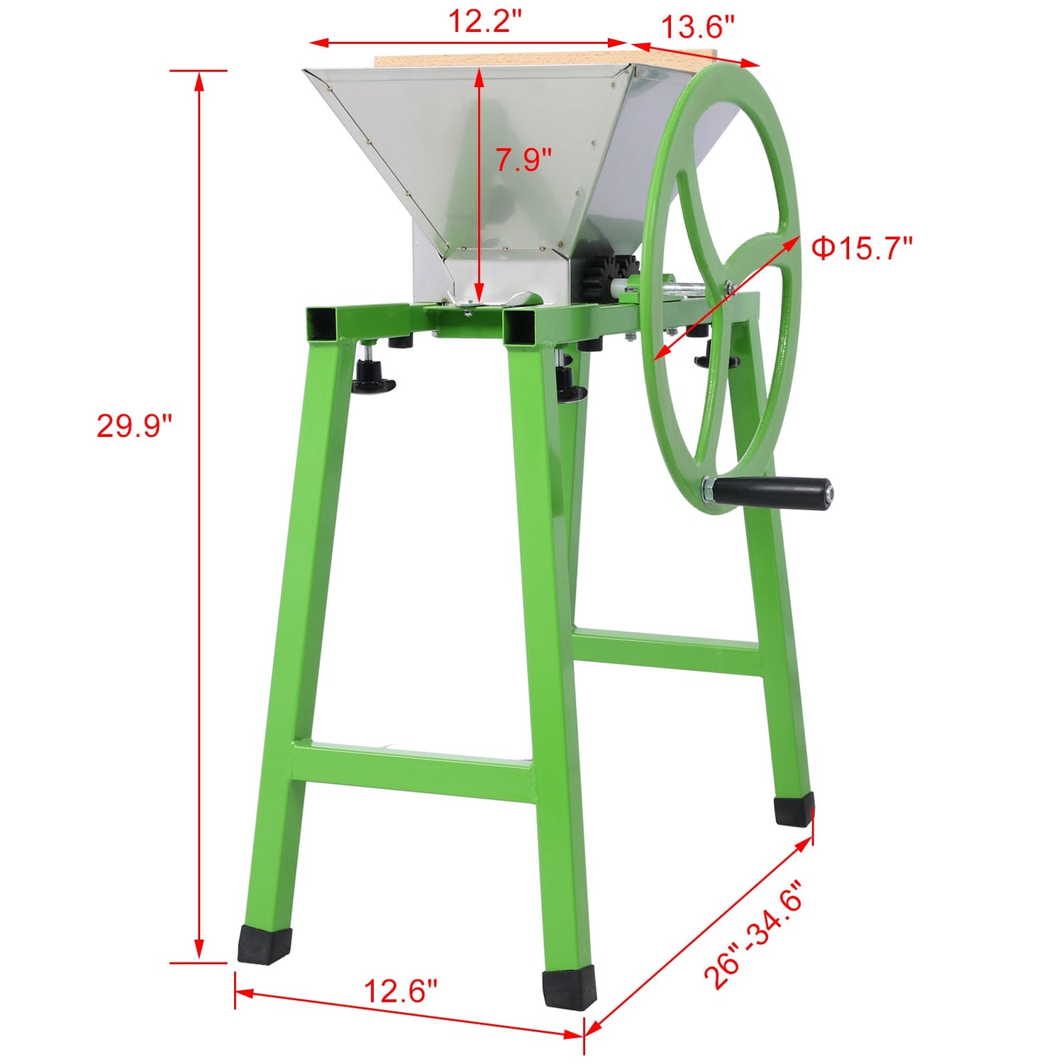 Fruit Wine Press and Crusher and Filter Bag,100% Nature Apple&amp;Grape&amp;Berries Crusher Manual Juice Maker for Kitchen