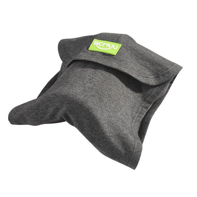 Memory Foam Travel Pillow for Plane, Train &amp; Car - Neck Support Cushion with Washable Cover, Ideal for Sleeping