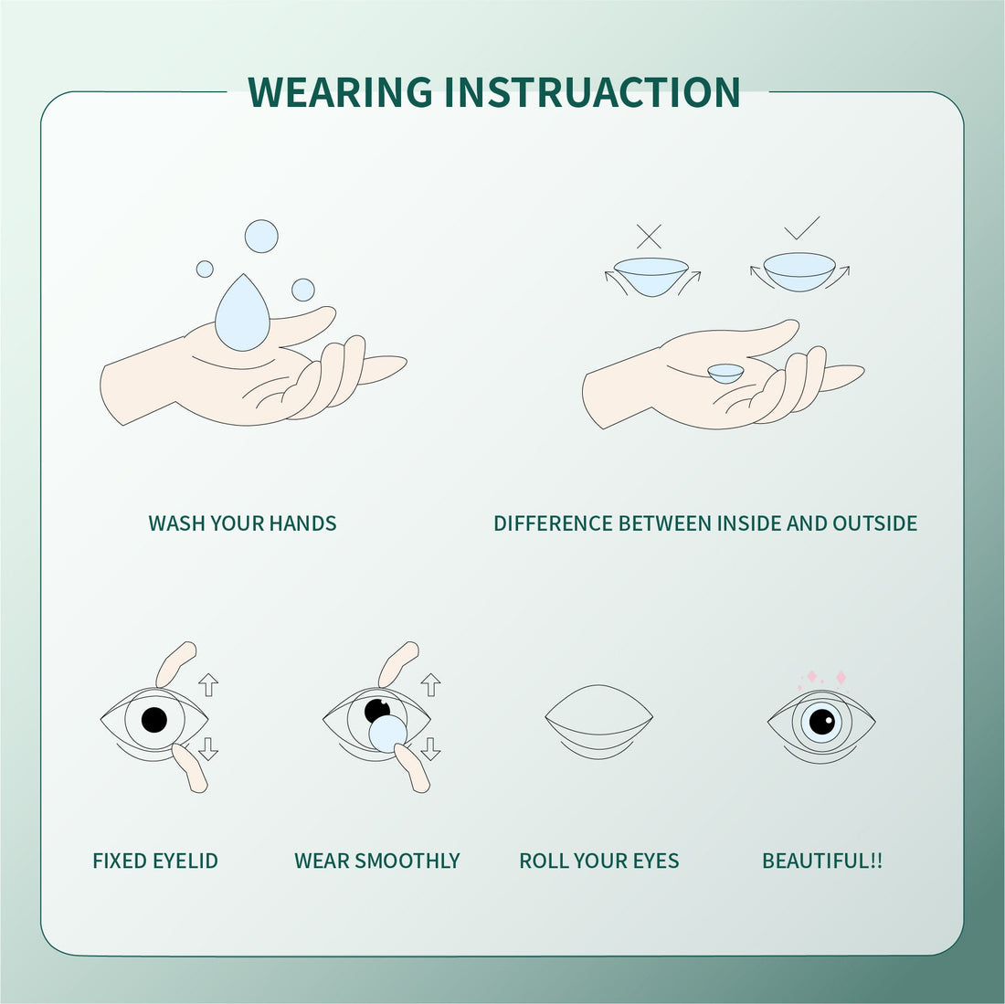 1Pcs FDA Certificate Eyes Beautiful Pupil Colorful Girl Cosplay Contact Lenses Blue