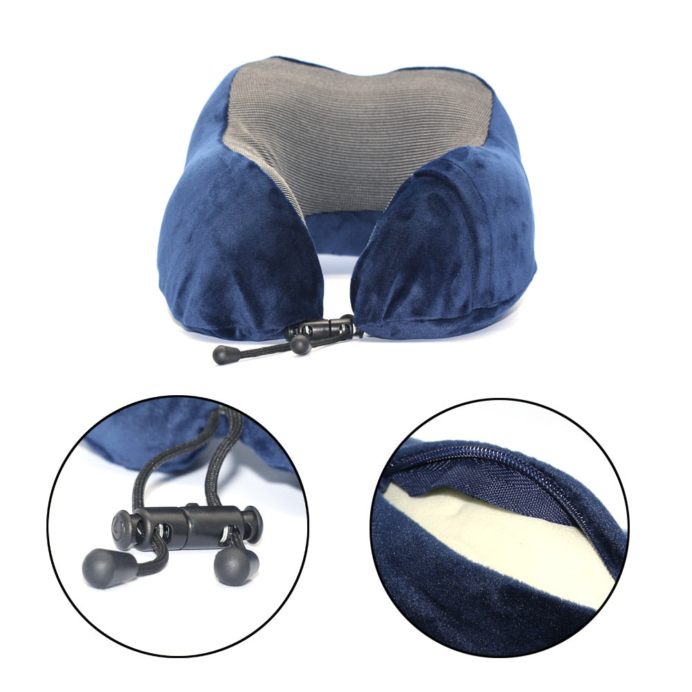 U-Shape Memory Foam Travel Pillow