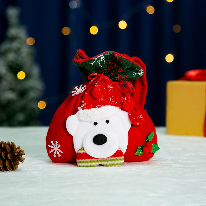 Christmas Creative English Apple Bag Santa Claus Children&