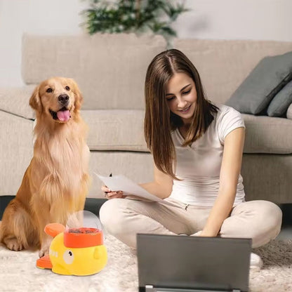 Intelligent Cartoon Dog Automatic Feeder: Large Capacity, Anti - slip, Doubles as Toy &amp; Feeding Utensil