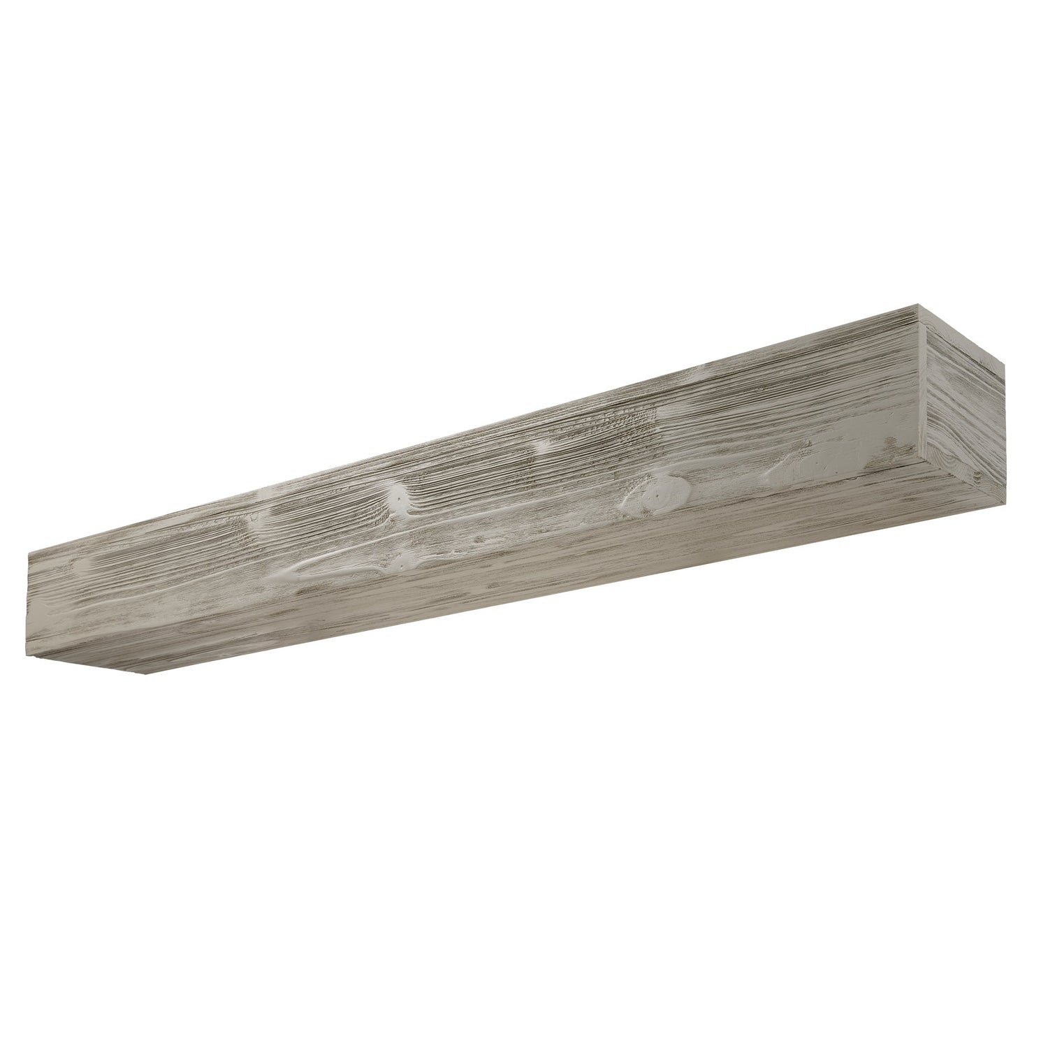 60" Rustic Wood Fireplace Mantel,Wall-Mounted &amp; Floating Shelf for Home Decor grey