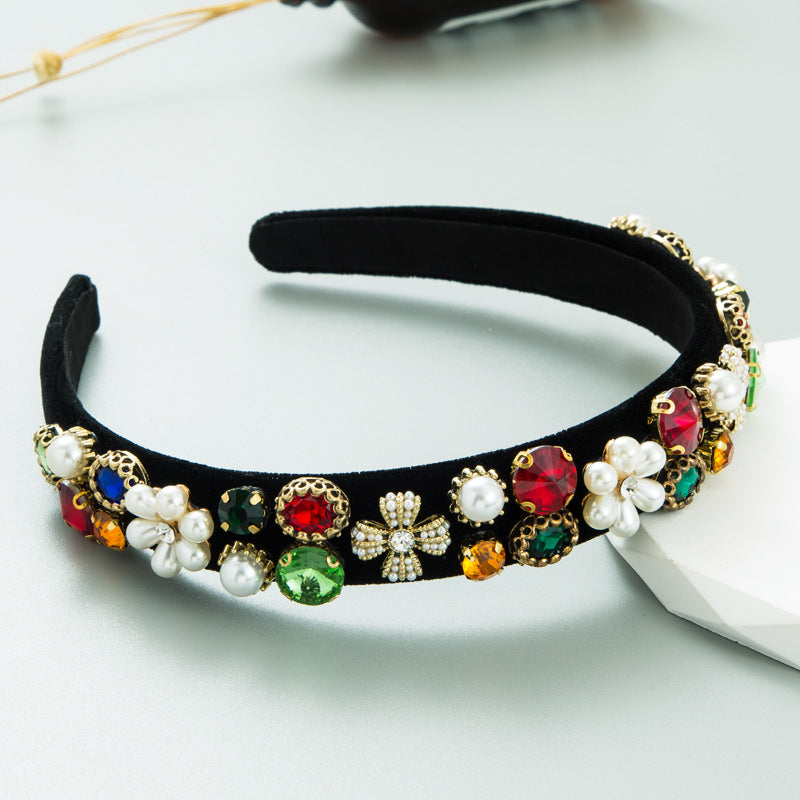 Fashion Baroque Court Headband Women&