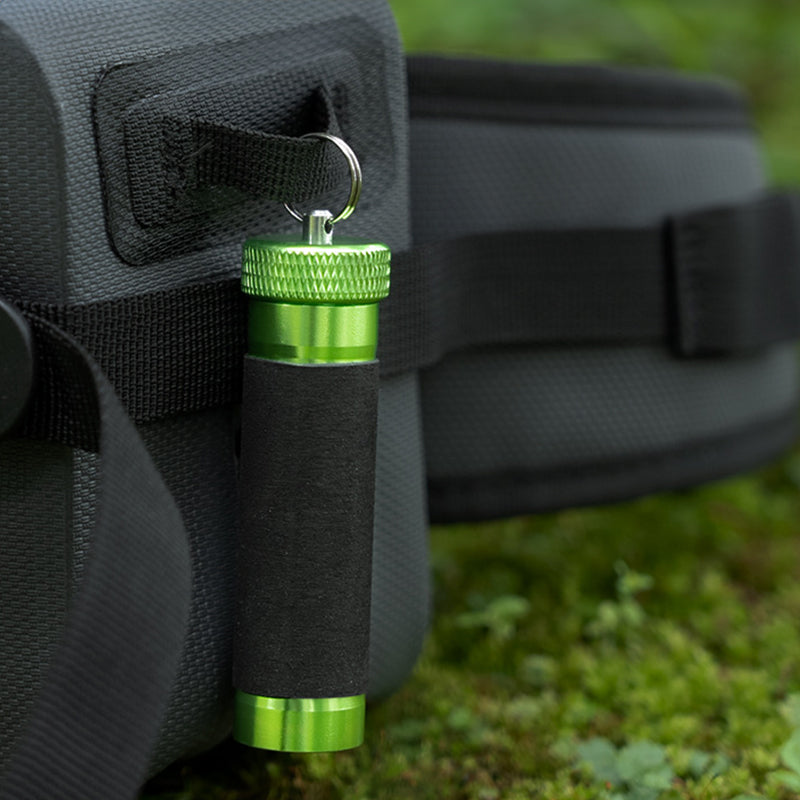 Aluminum alloy traction rod – anti-slip rubber, hook line for pulling/knotting, fishing tool with hand &amp; line protection.