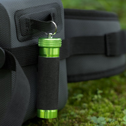 Aluminum alloy traction rod – anti-slip rubber, hook line for pulling/knotting, fishing tool with hand &amp; line protection.