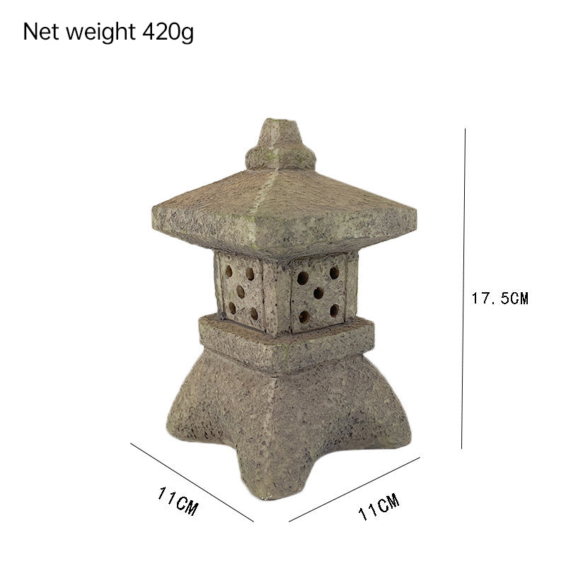 Solar-Powered Zen Garden Decor: Pagoda Lanterns &amp; Statues