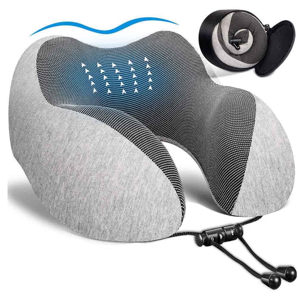 U-Shape Memory Foam Travel Pillow