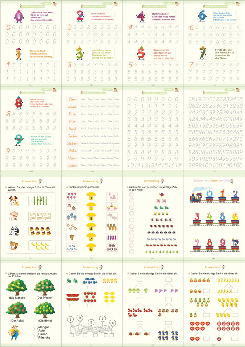Full English version of calligraphy stickers Children&