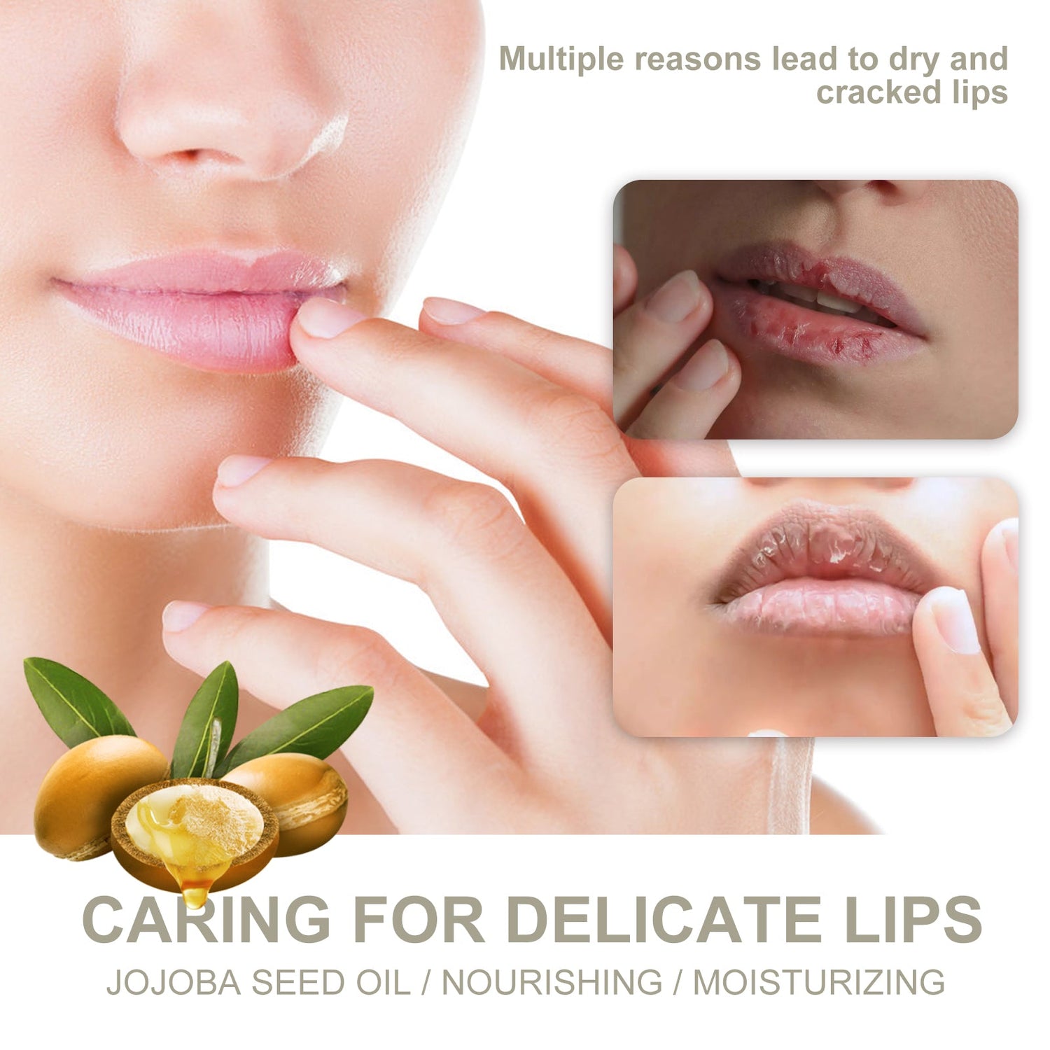 Lip Balm, Fade Lip Lines Anti Cracking And Peeling Hydrating Plentiful Water Embellish Lip Care