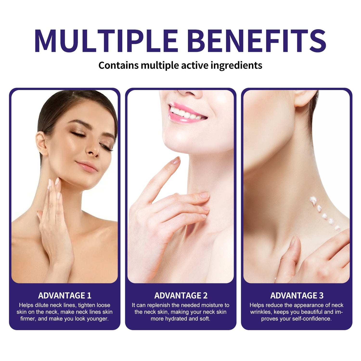 Neck Cream, Neck Skin Firming Deep Moisturizing Cream For Subtle Neck Lines