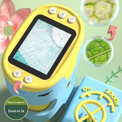 Handheld portable with screen can take photos microscope children&