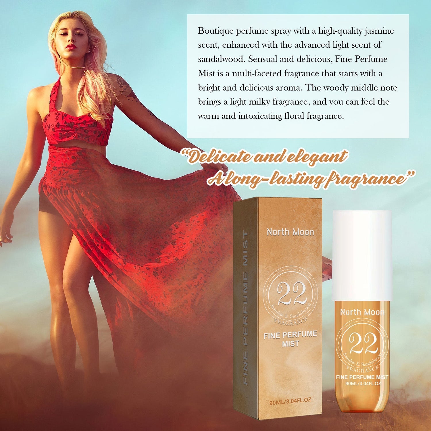 Perfume Spray Fresh Lasting Fragrance Non-Pungent Women&