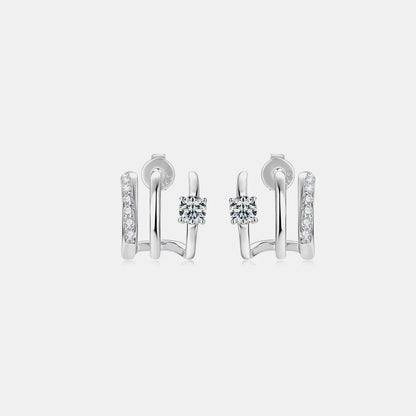 Moissanite 925 Sterling Silver Earrings