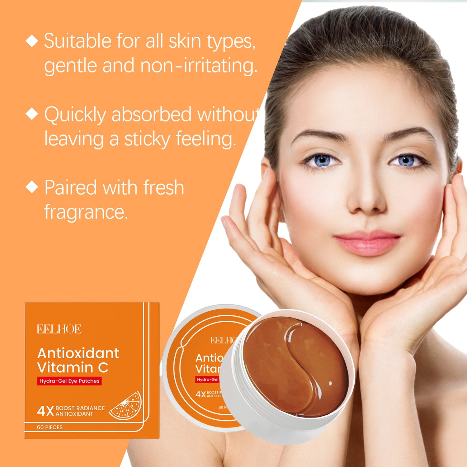 Vitamin C Under Eye Patch Bag Care Cool And Moisturize The Skin Around The Eyes Eye Mask Patch