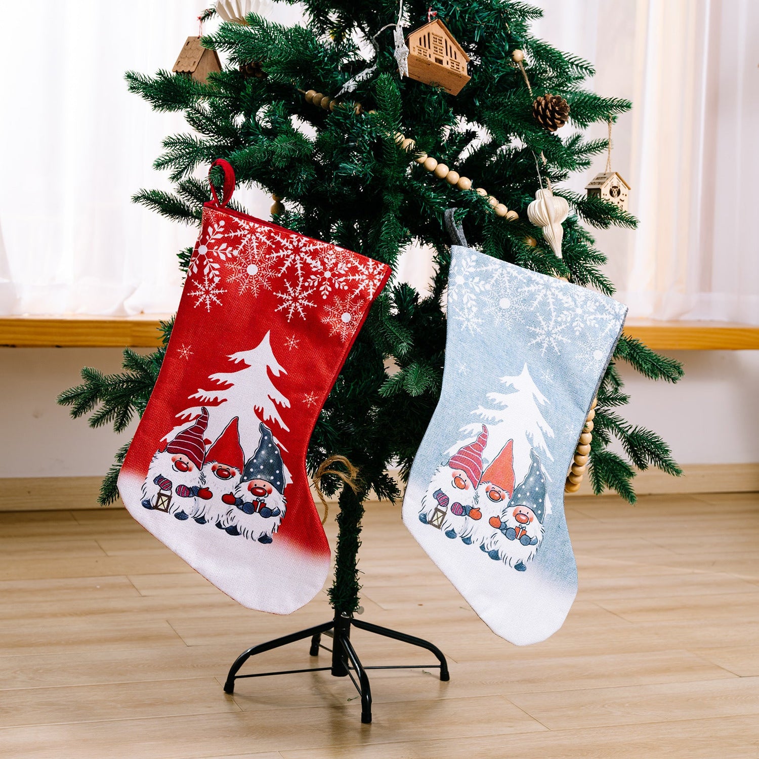Christmas Decorations Rudolf Printed Christmas Socks Children&