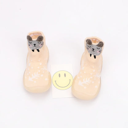 Baby cartoon walking shoes, cute multi-color children&
