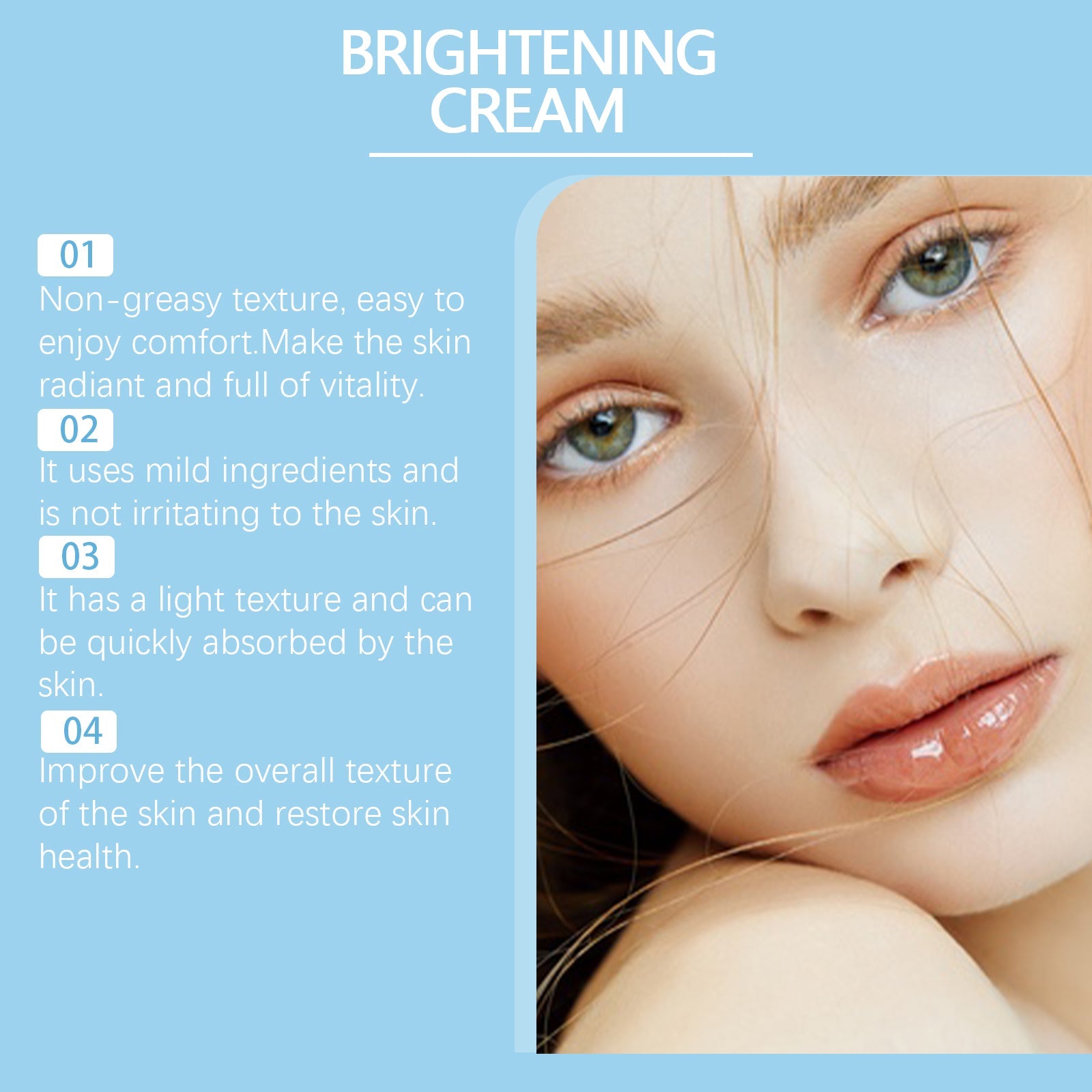 Moisturizing Cream Gentle Soothing Moisturizing Moisturizing Face Brightening Moisturizing Care Cream