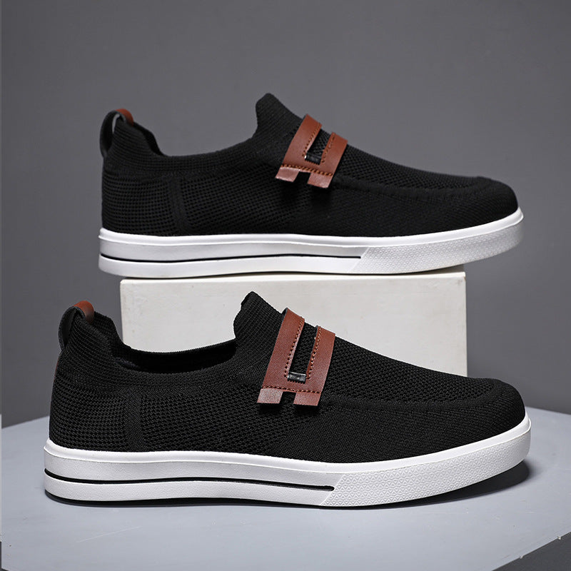 Soft elastic mesh shoes sports shoes lightweight business men&