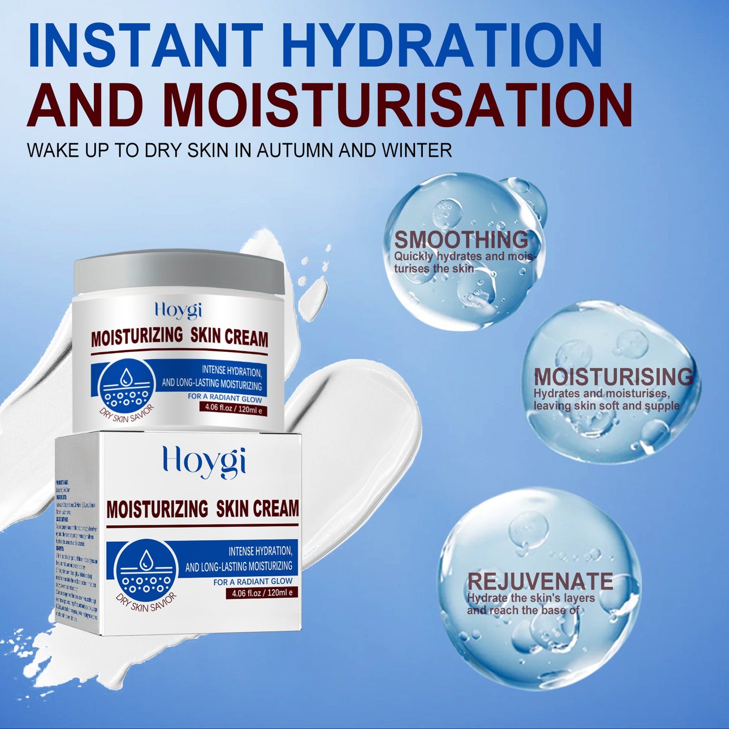Facial Cream, Deep Moisturizing, Soothing, Firming, Tender Skin Moisturizing And Brightening Cream