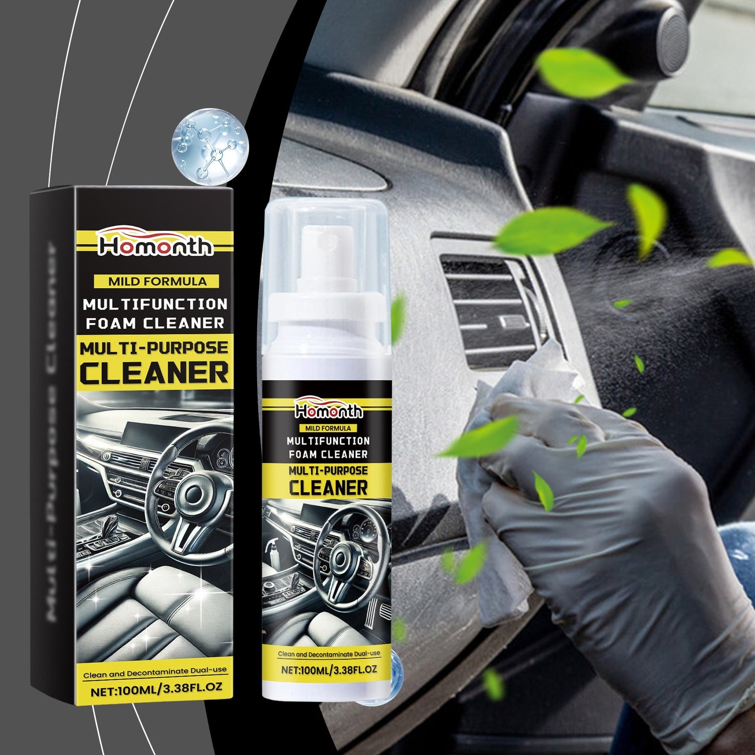 Car Interior Steering Cleaner