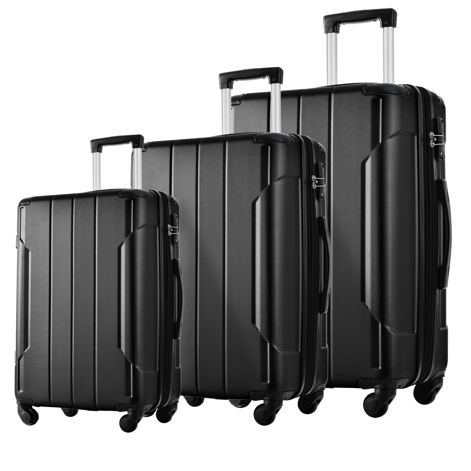 Hardshell Luggage Sets 3 Pcs Spinner Suitcase with TSA Lock Lightweight 20&