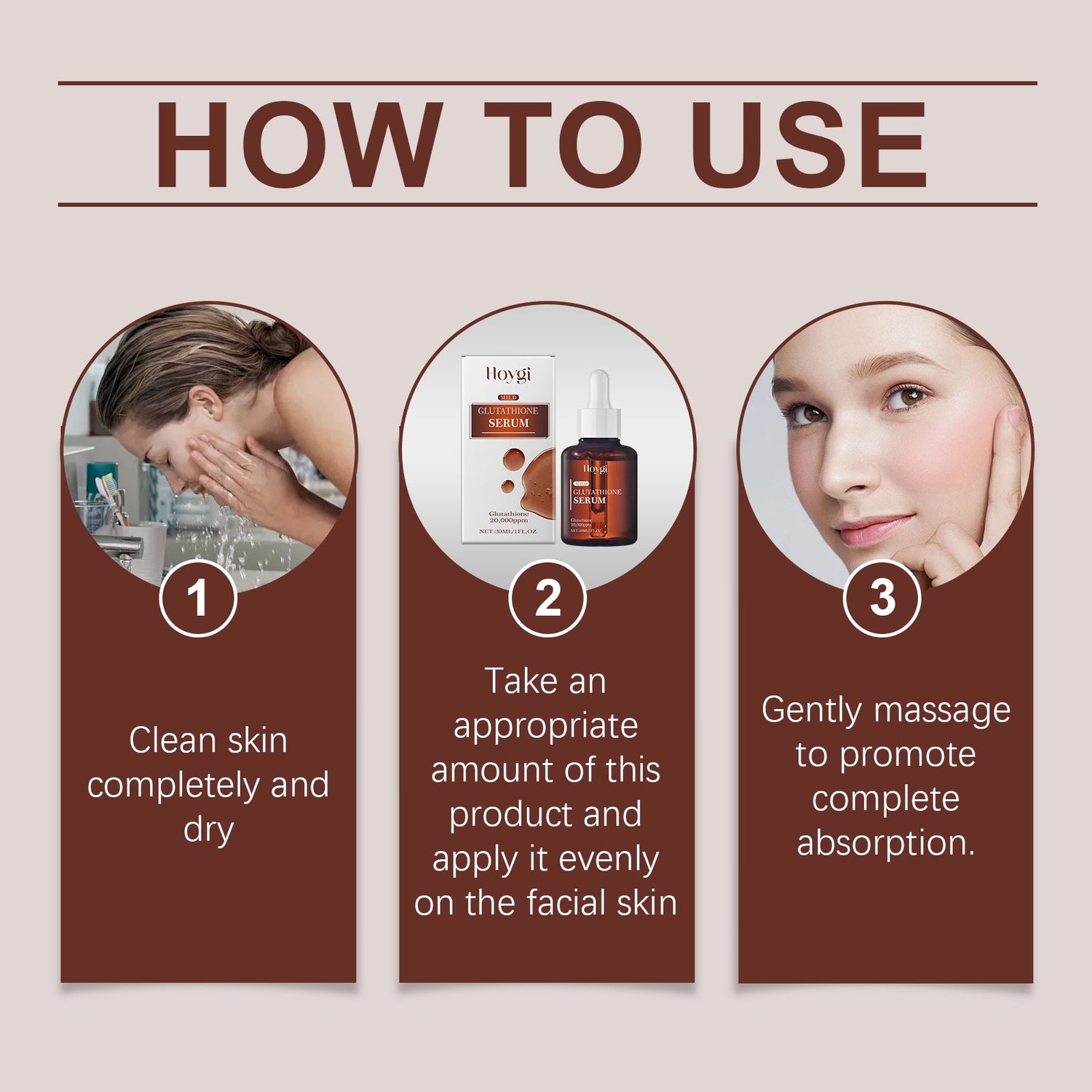 Glutathione Facial Serum Moisturizes And Improves Skin Elasticity, Brightening And Restoring Essence