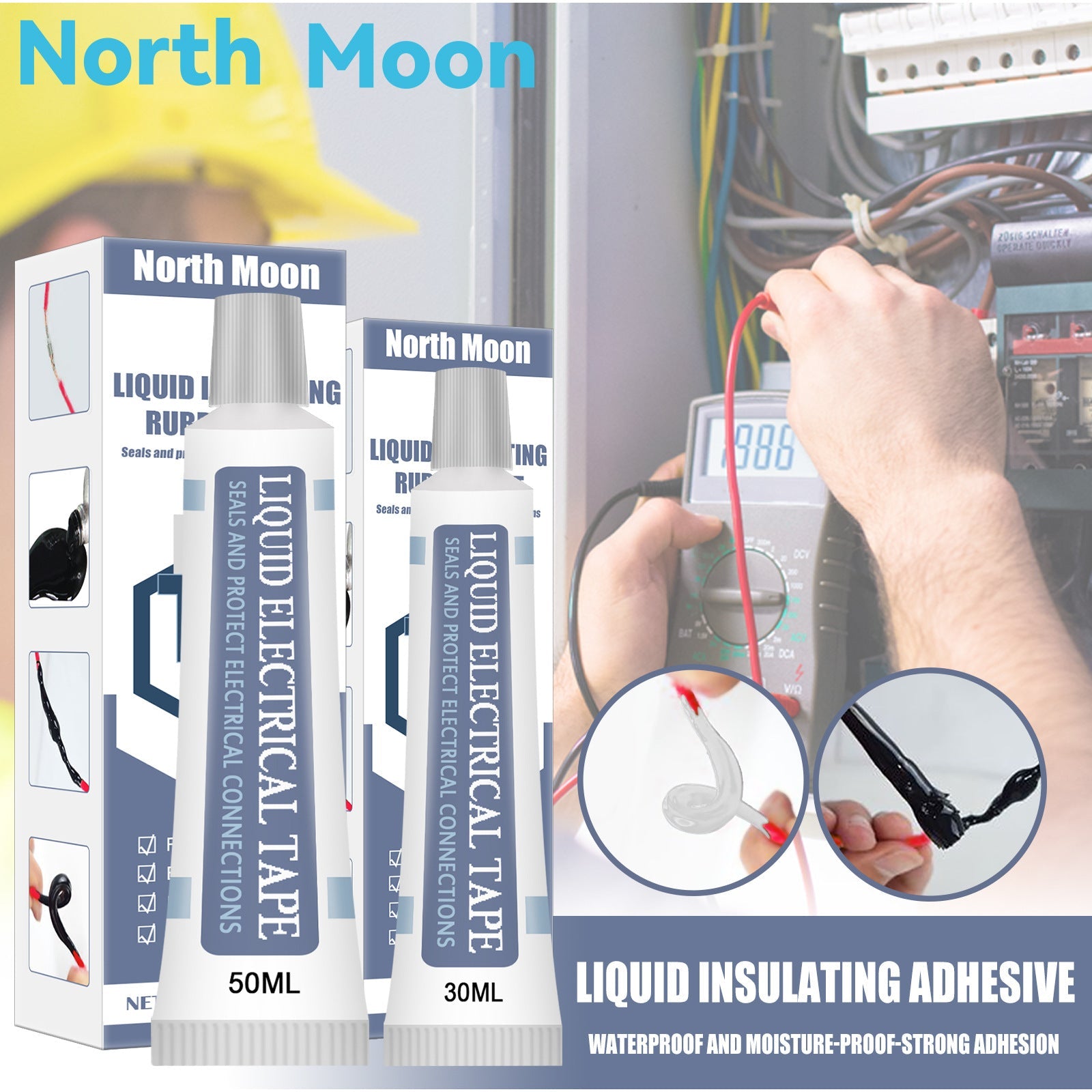 Liquid Insulating Tape Instead Of Heat-Receiving Tube Circuit Board Waterproof Bonding Flame Retardant High Temperature Resistant Battery Sealant