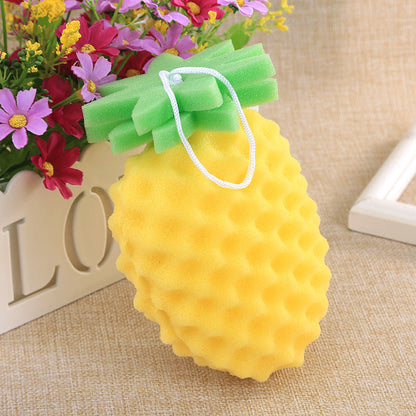 Creative Cartoon Bath Cleaning Sponge Three-Dimensional Pineapple Fruit Bath Cotton Children&