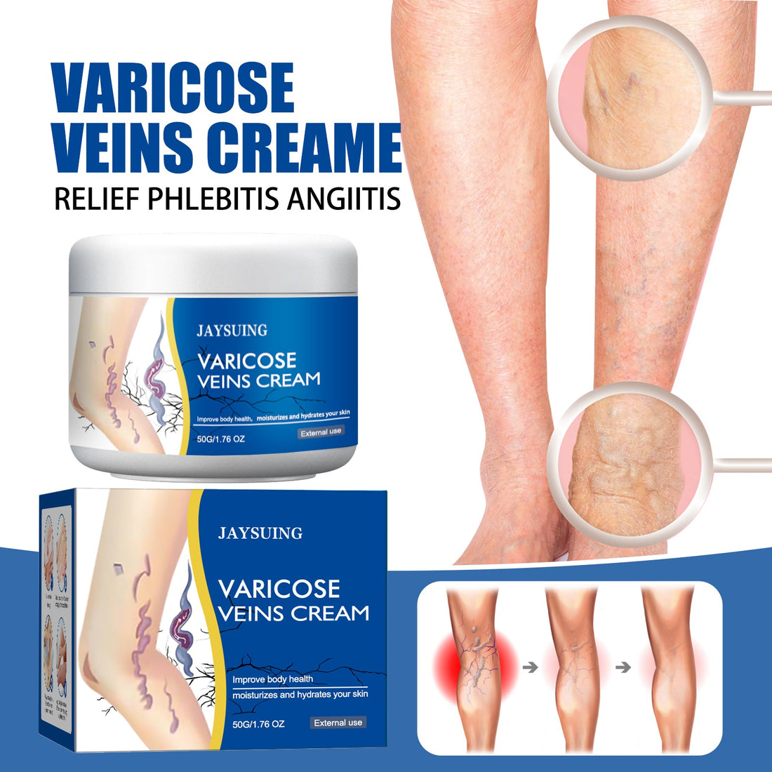 Leg Repair Cream Gently Massages Legs Soothing Body Care Leg Relief Topical Lotion
