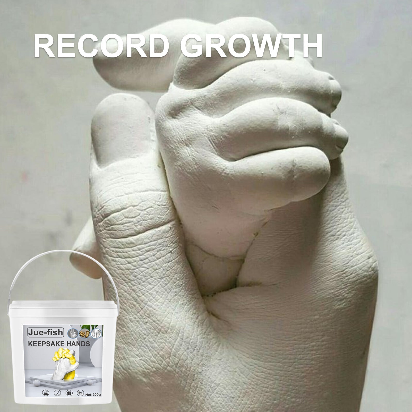 Jue-Fish 3D Hand Makrolon Powder Couple Anniversary Souvenir DIY Mother&