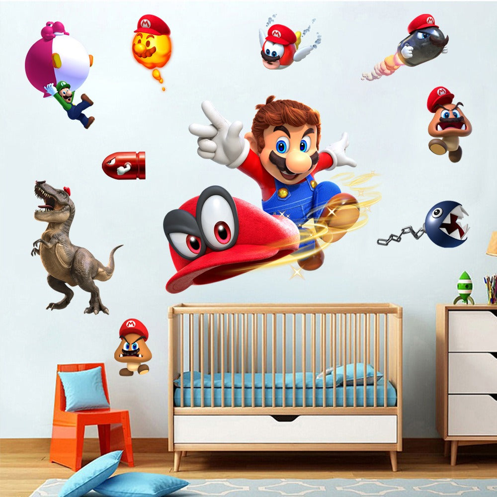 Mario stickers Super Mario stickers Children&