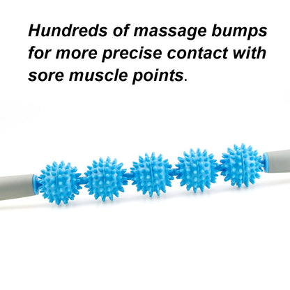 MMuscle Roller Massage Roller Stick with Point Spiky Ball Back Roller