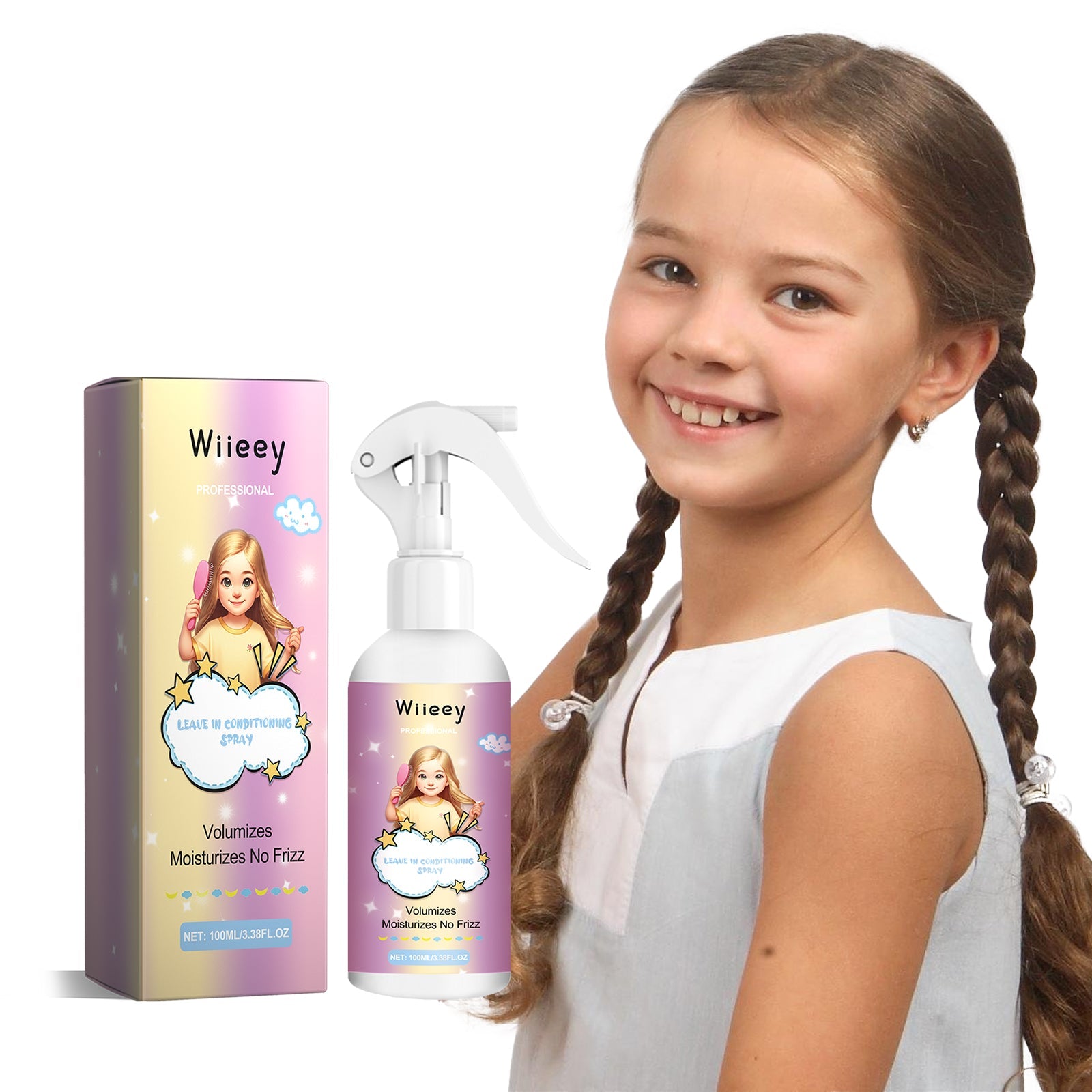 Leave in Conditioning Spray, Hairspray Long-Lasting Moisturizing Styling Long-Lasting Fragrance Styling Spray