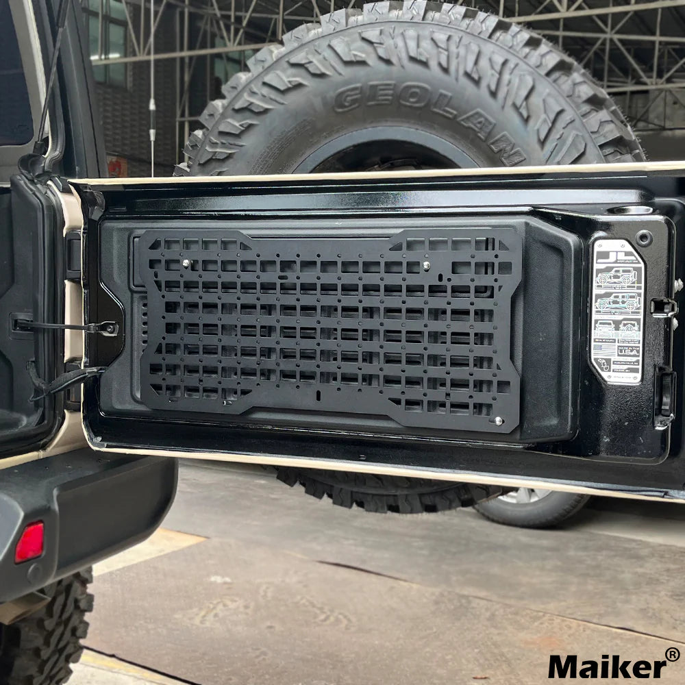 JK&amp;JL Tailgate Tactical Panel for Wrangler Tailgate Tool Kit/JL Organizer Racks Compatible with Jeep Wrangler 2007-2022 JK JKU &amp;