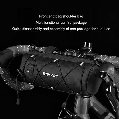 Bicycle front bag for driving, large capacity storage bag, outdoor waterproof riding bag, mountain bike front bag