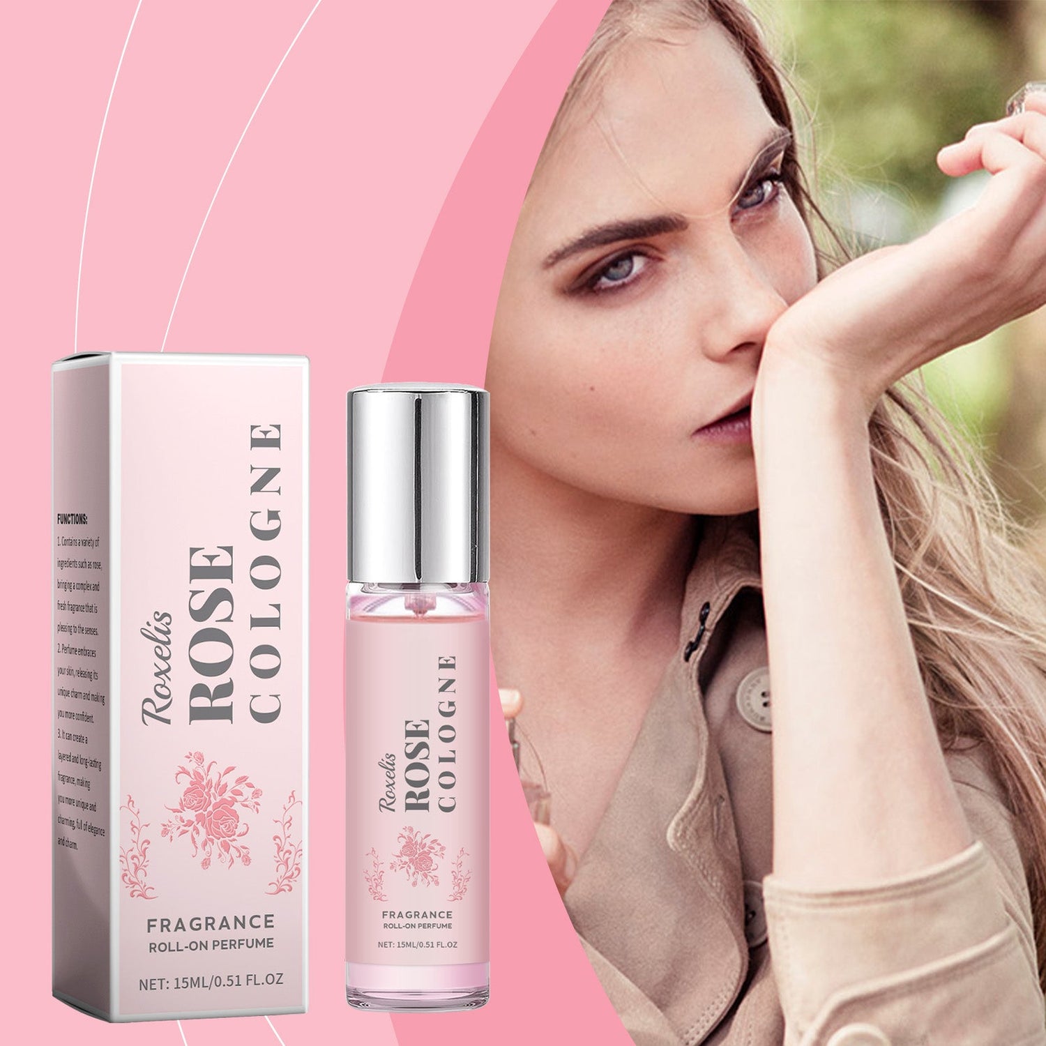 Rose Elegant Roll-On Perfume Women&