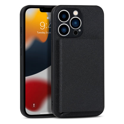 Suitable for iPhone 14 PROMAX plug-in phone case  Apple 11 aluminum alloy wallet phone case IP13 protective case