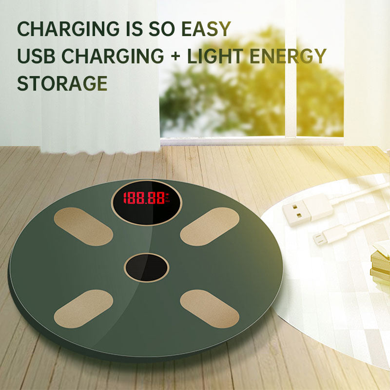 Body Fat Scale Bluetooth Weight Charging Precise Intelligent Electronic Scale Suitable for Household