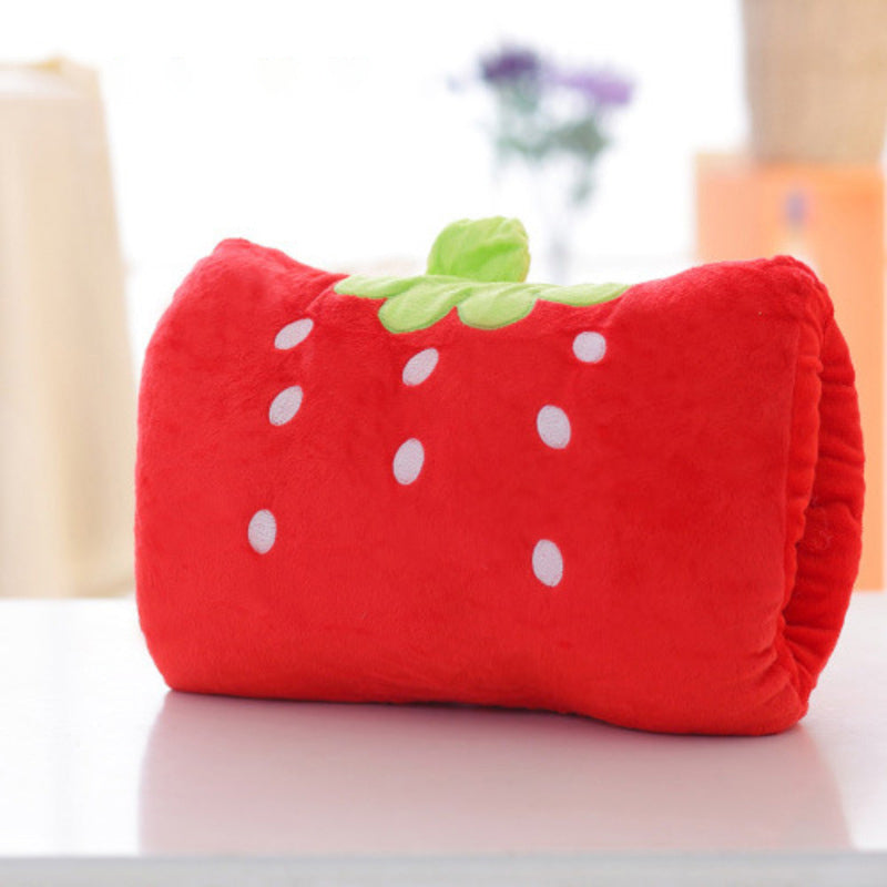 Animated nap pillow, warm hand cover, cylindrical cushion, creative hand warmer, girls&